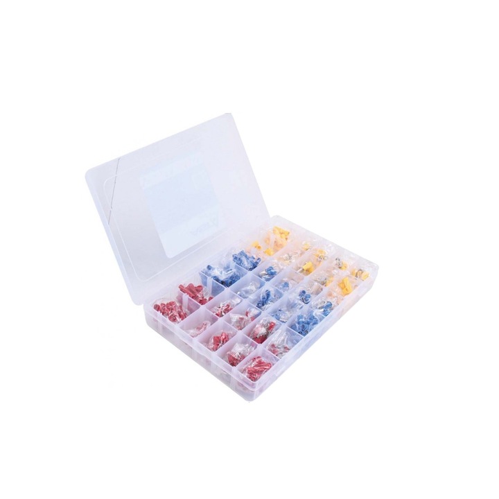 Set conectori electrici izolati, Asta, mix 480 bucati