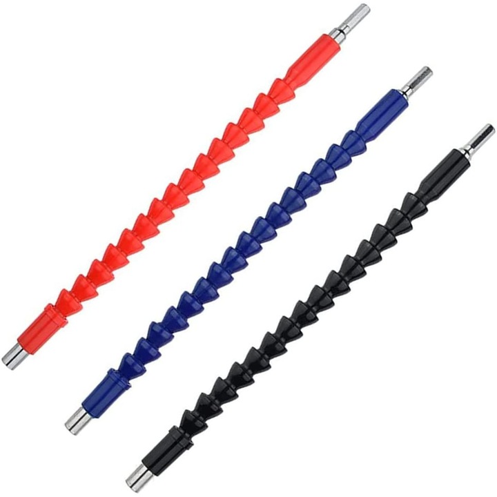 Set 3 extensii burghiu, Yatovur, Otel carbon, Multicolor