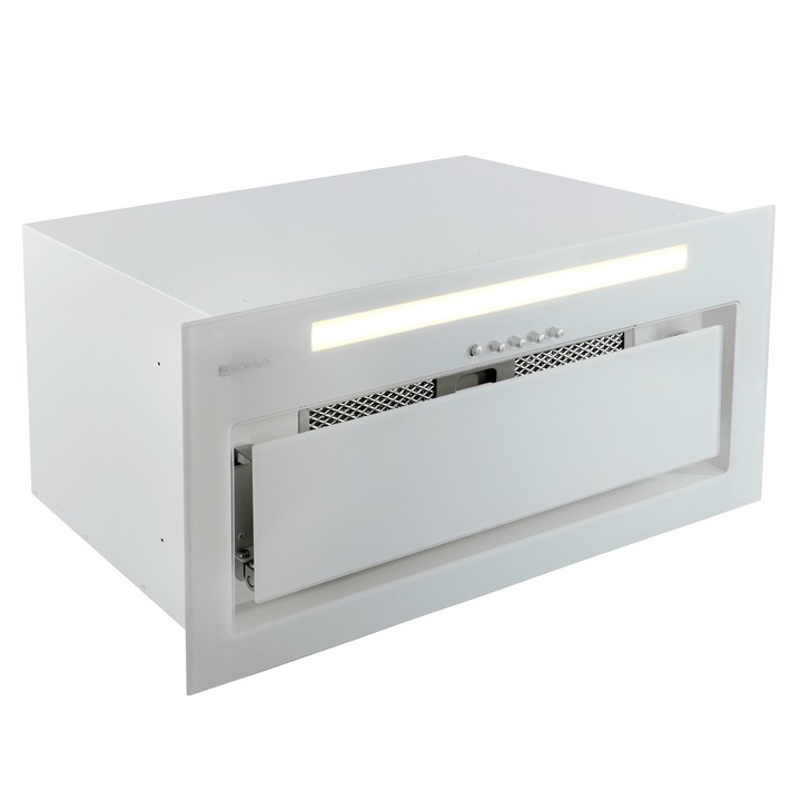Абсорбатор за вграждане Globalo Senturo 60.3 White, енергиен клас B, ширина 60 см, максимална ефективност 525 m3 / h