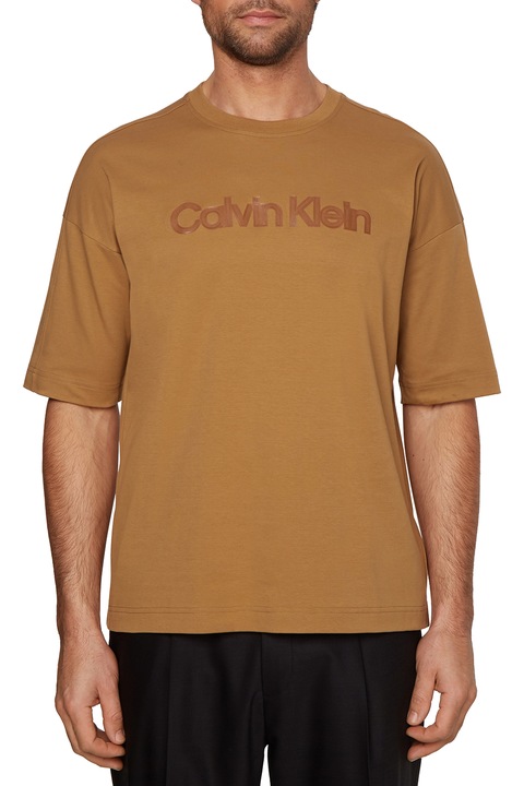 CALVIN KLEIN, Тениска с лого, Камел