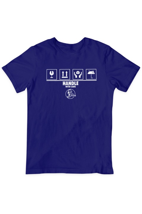 Tricou unisex, Fragil, Albastru