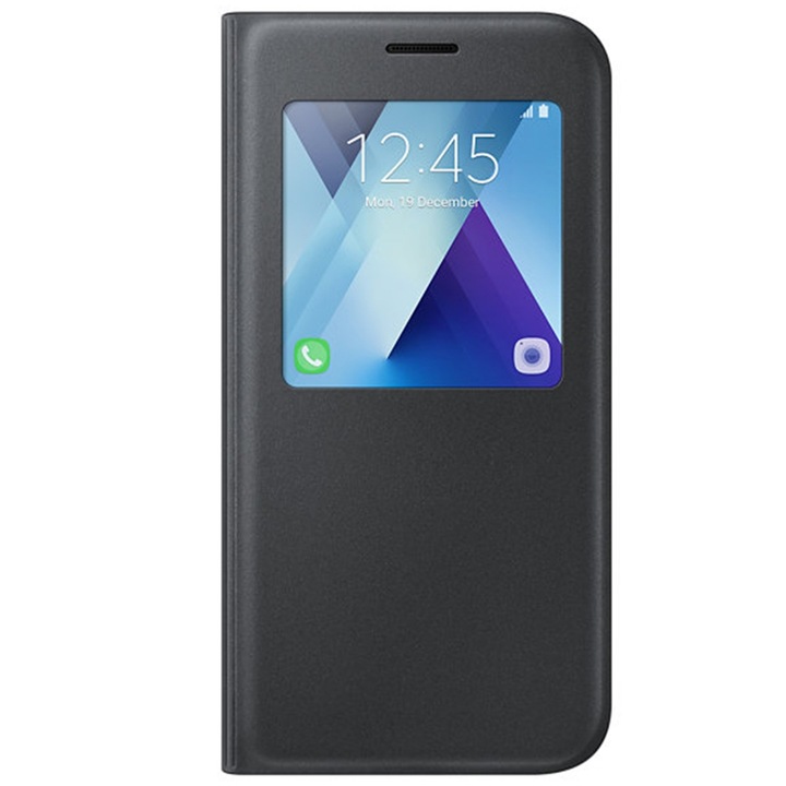 Защитен калъф S-View Cover Stand Samsung за Galaxy A5 (2017), Black