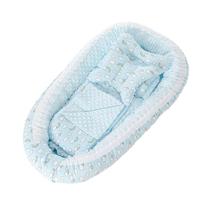 Set 6 piese BABY NEST model norisori bleu