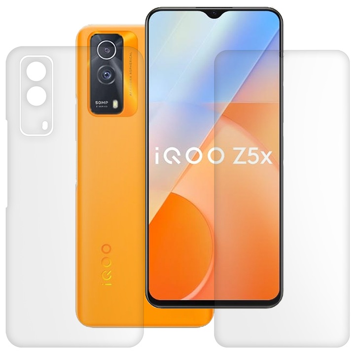 Комплект от 2 матови фолиа SILKASE за vivo iQOO Z5x, защита на телефона, възобновяем силикон