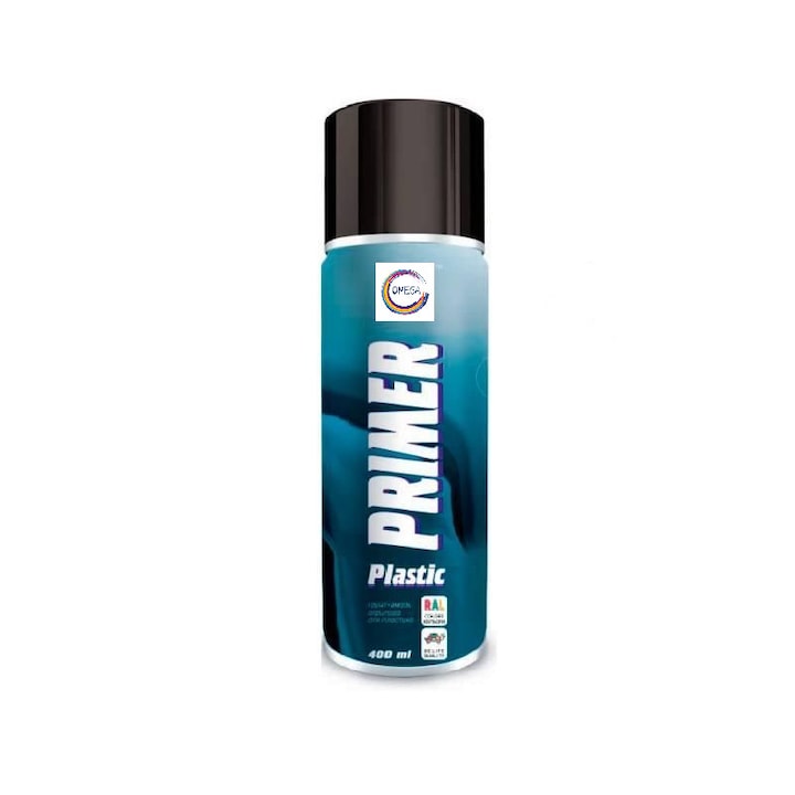 Spray vopsea Grund email pentru plastic (RAL9005), 400 ml