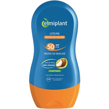 Lotiune pentru protectie solara Elmiplant SPF 50, 200 ml Lotiune pentru protectie solara Elmiplant SPF 50, 200 ml