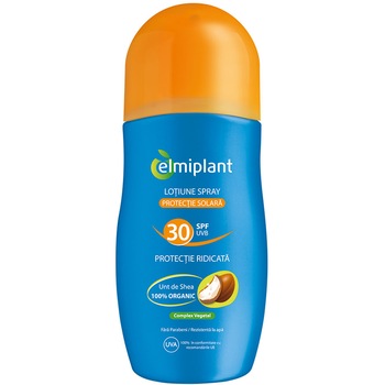 Lotiune spray pentru protectie solara Elmiplant SPF 30, 200 ml Lotiune spray pentru protectie solara Elmiplant SPF 30, 200 ml