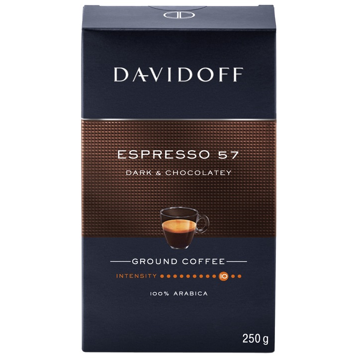 Cafea macinata Davidoff Espresso 57 Intense, 250 gr