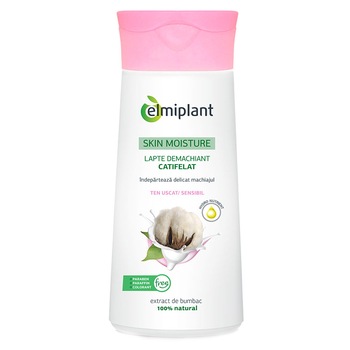 Lapte Demachiant Elmiplant Skin Moisture 25+ pentru ten uscat/sensibil, 200 ml Lapte Demachiant Elmiplant Skin Moisture 25+ pentru ten uscat/sensibil, 200 ml