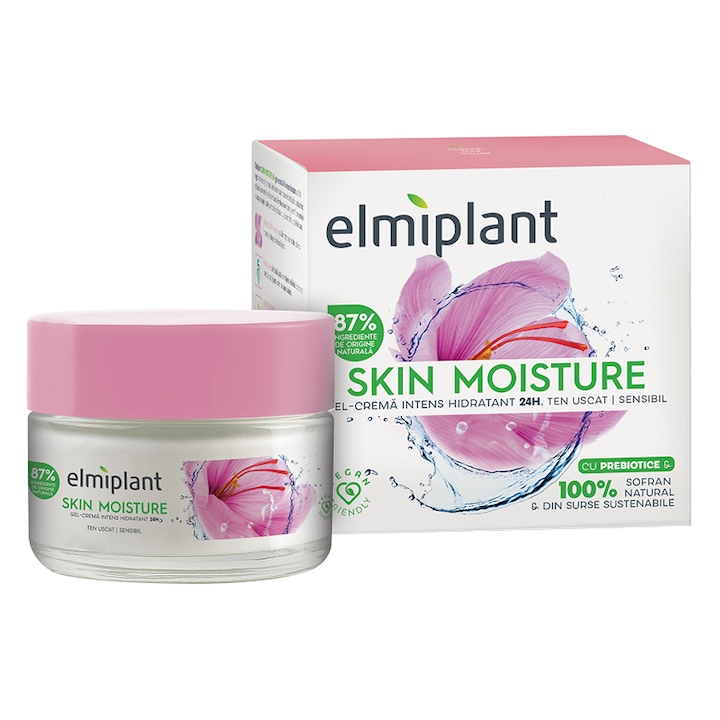 Подхранващ дневен крем Elmiplant Skin Moisture 25+ за суха/чувствителна кожа, 50 мл