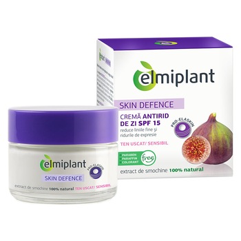 Crema Antirid de Zi Elmiplant Skin Defence 35+ pentru ten uscat/sensibil, 50 ml Crema Antirid de Zi Elmiplant Skin Defence 35+ pentru ten uscat/sensibil, 50 ml