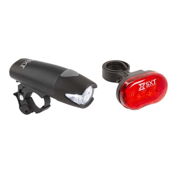 Set far si stop SXT , Negru , Baterii incluse Set far si stop SXT , Negru , Baterii incluse