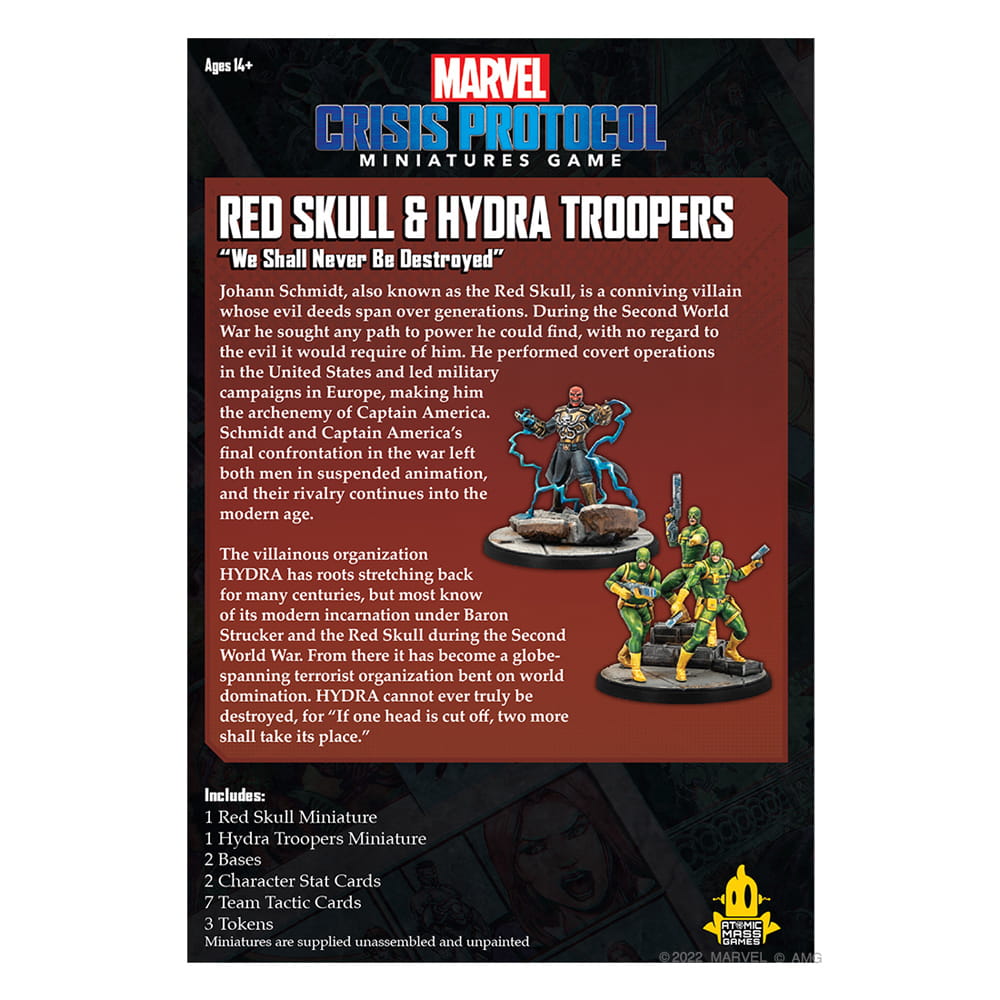 Atomic Mass Games , Marvel Crisis Protocol: Core Set, Miniatures Game, Ages 14+, 2+ Players, 45 Minutes Playing Time