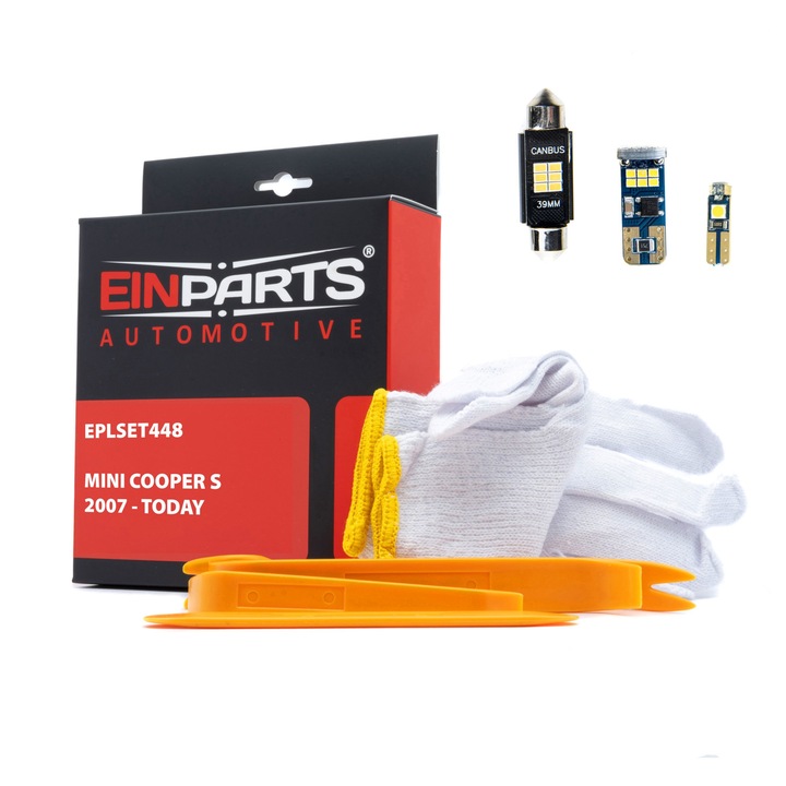 Set 16 becuri LED interior auto EinParts Automotive pentru Mini Cooper S