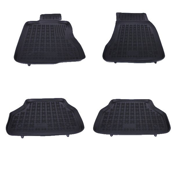 Set covorase auto din cauciuc pentru BMW Seria 5 E60, E61 2004-2010 , Rezaw Plast, Negru, 4 Buc