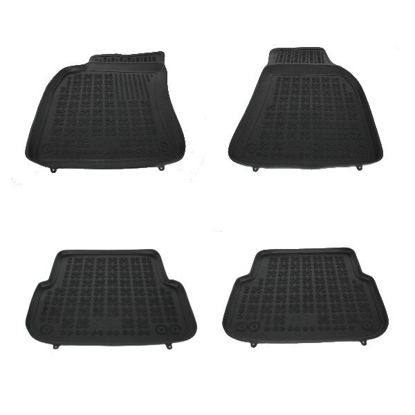 Set covorase auto din cauciuc pentru Audi A6 4F 2004-2008, A6 Avant, A6 Allroad Quattro 2004-2011, Rezaw Plast, Negru, 4 Buc