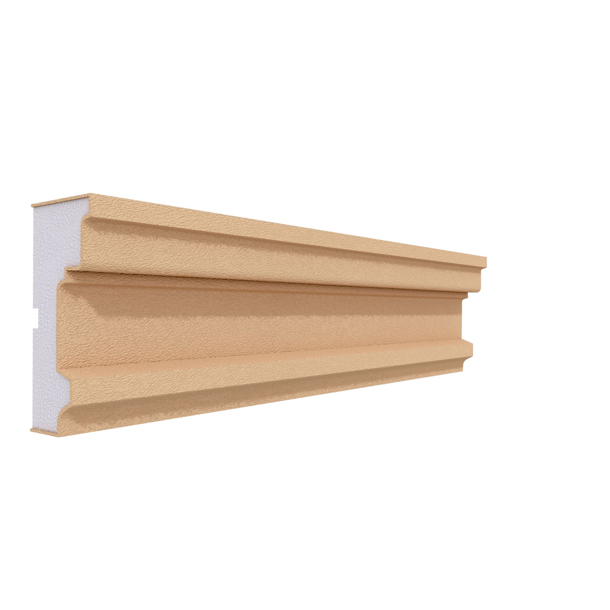 Ancadrament fereastra FP104 pentru exterior din polistiren expandat laminat cu rasina minerala, dimensiune 110x50mm, lungime 2 m