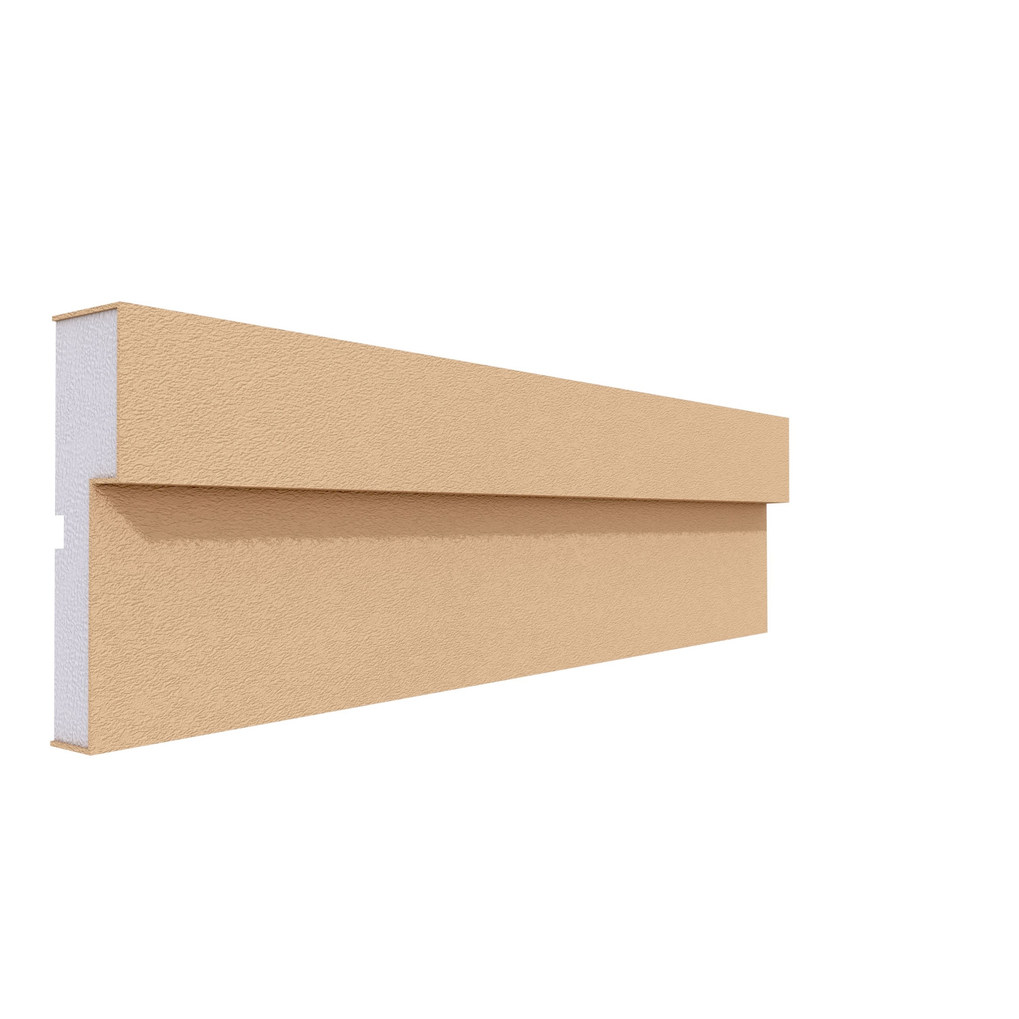 Ancadrament fereastra pentru exterior FP111 din polistiren expandat laminat cu rasina minerala, dimensiune 125x35mm, lungime 2m