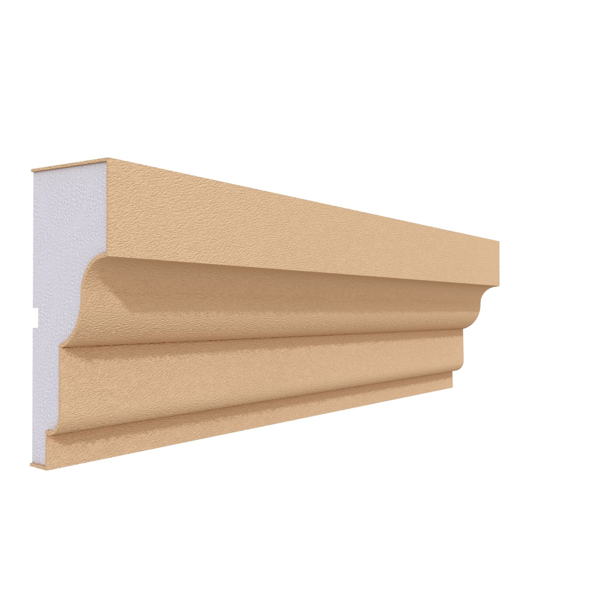 Ancadrament fereastra pentru exterior FP130 din polistiren expandat laminat cu rasina, dimensiune 146x63mm, lungime 2m