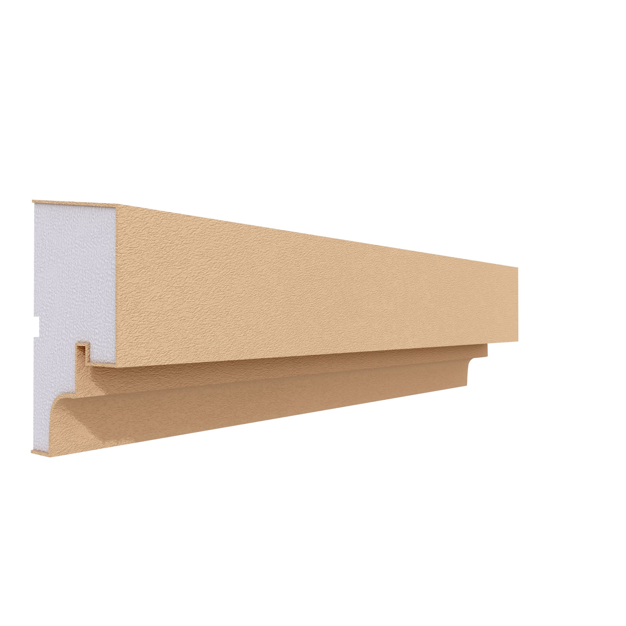 Solbanc fereastra pentru exterior FP208 din polistiren expandat laminat cu rasina, dimensiune 120x68mm, lungime 2m