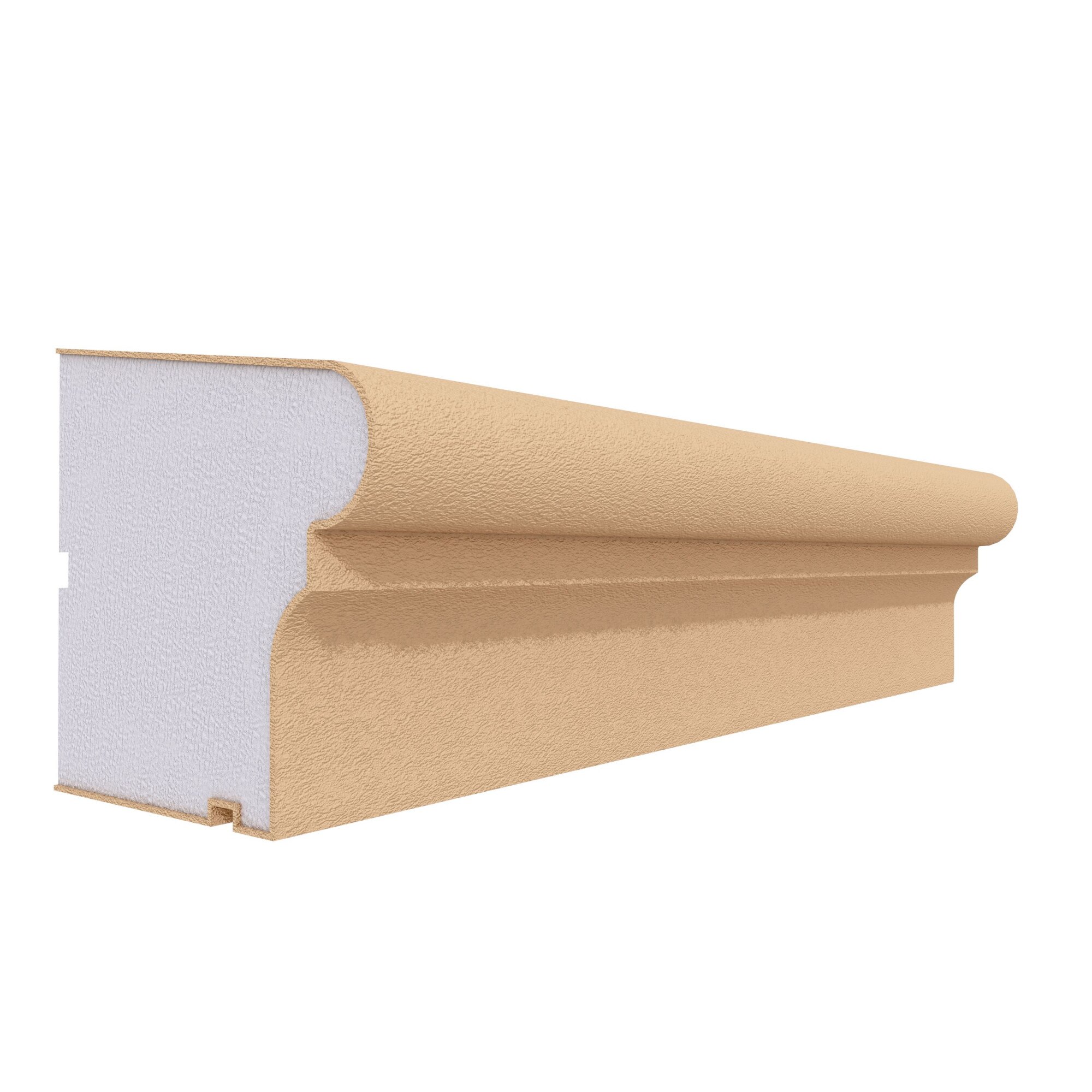 Solbanc fereastra pentru exterior FP214 din polistiren expandat laminat cu rasina, dimensiune 120x115mm, lungime 2m