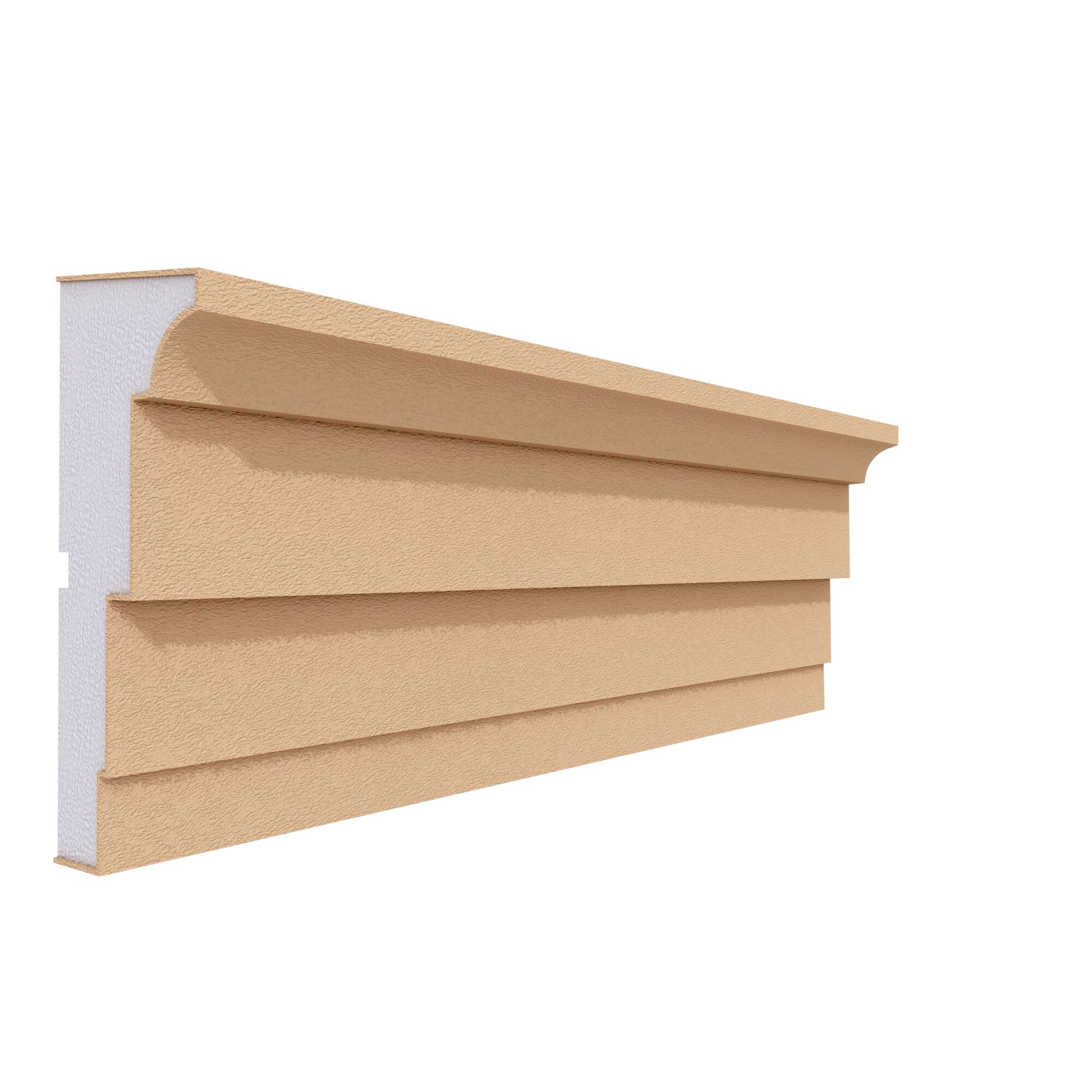 Brau decorativ pentru exterior FP303 din polistiren expandat laminat cu rasina, dimensiune 160x65mm, lungime 2m