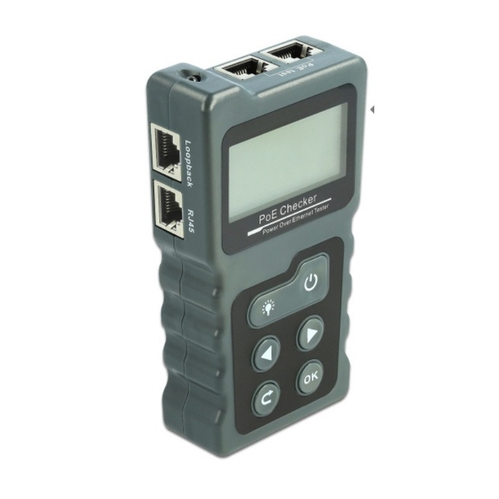 Accesoriu Retea DELOCK LCD cable tester RJ45/PoE/DC