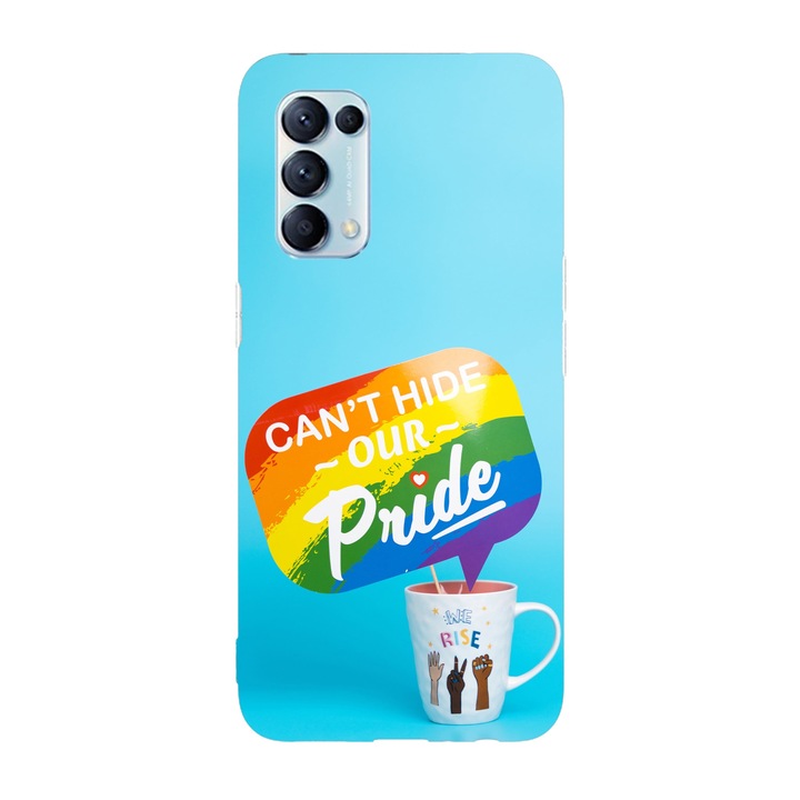 Капак, съвместим с модел Oppo A15s Can't hide our ponos, силикон, TPU, обратно