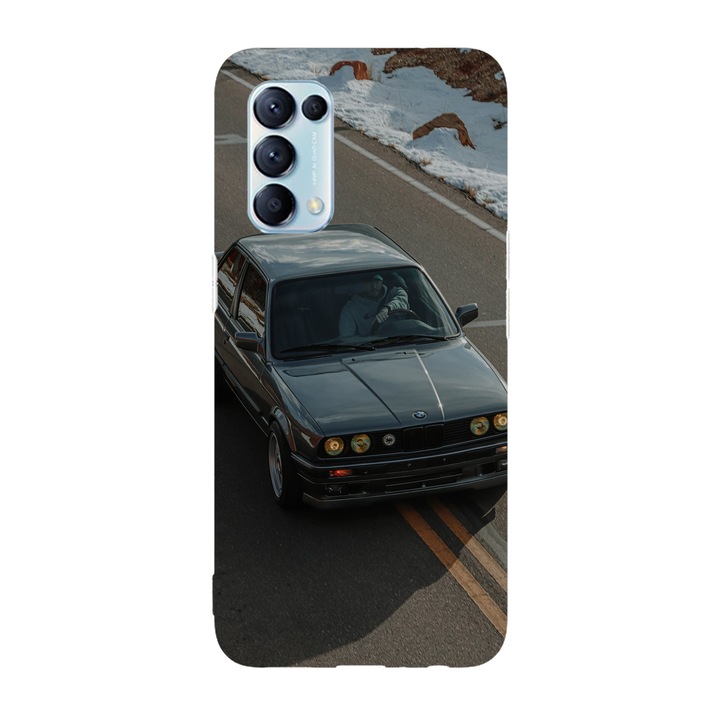 Кейс съвместим с Oppo Reno 5 4G модел BMW 3 Series E30, силикон, TPU, обратното