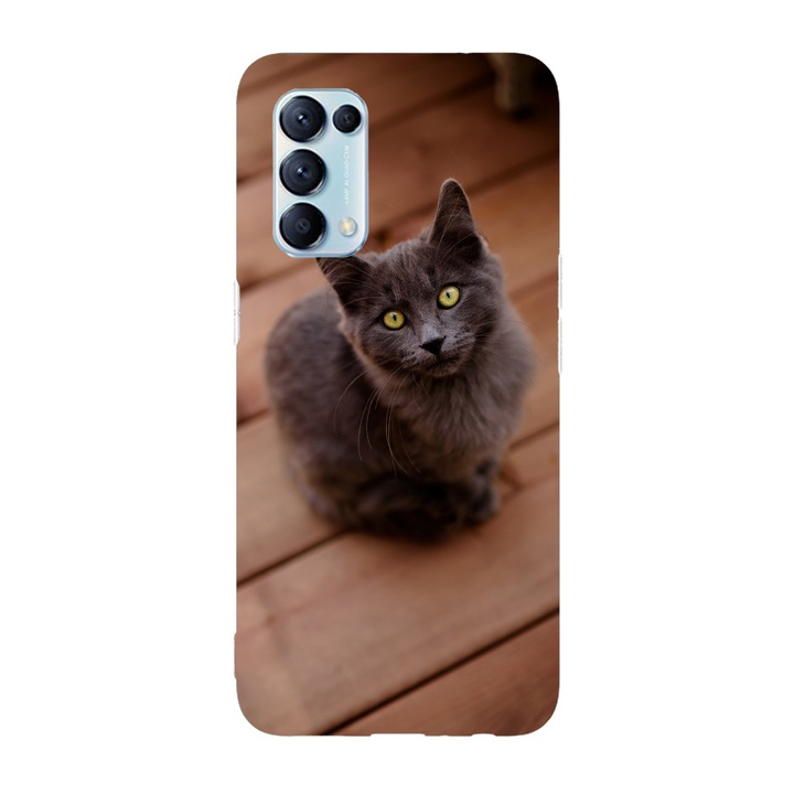 Капак, съвместим с Oppo Reno 5 4G модел Hey human, силикон, TPU, обратното