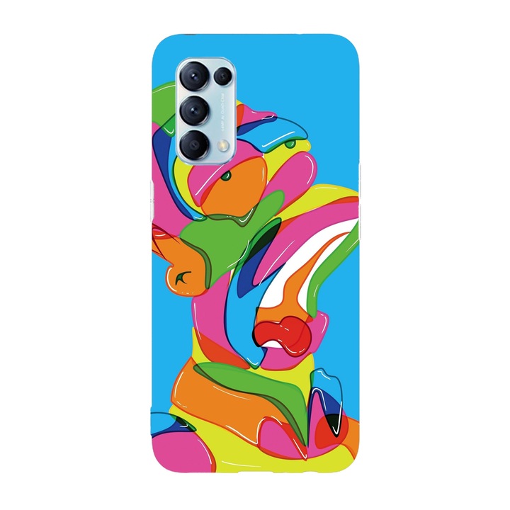 Кейс съвместим с Oppo Reno 7 5G модел Homer Simson art, Силикон, TPU, Обратно