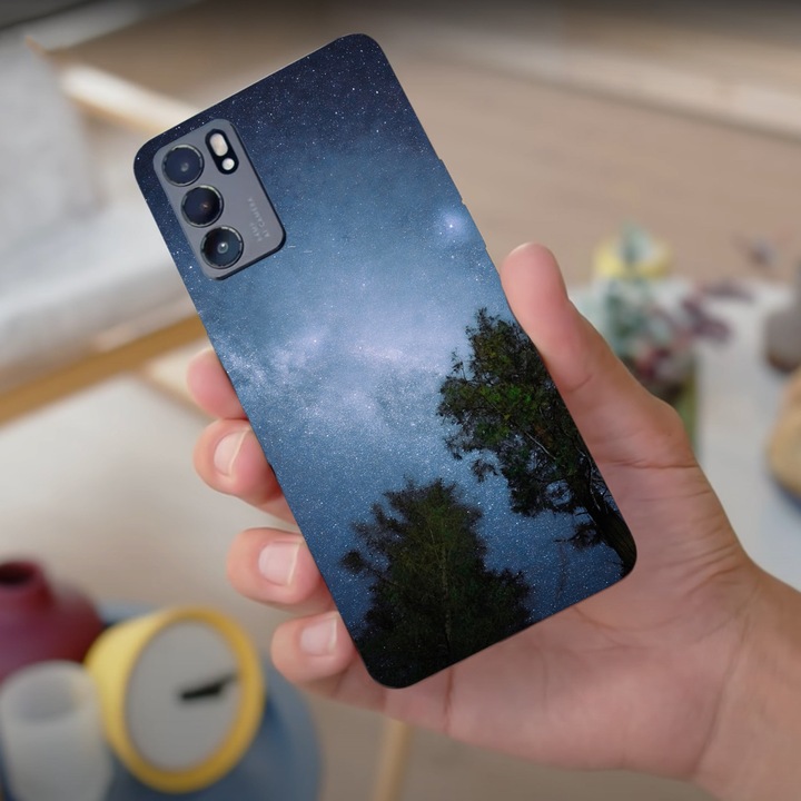 Tok kompatibilis az Oppo Find X3 Lite modellel Milky way, szilikon, TPU, fordítva
