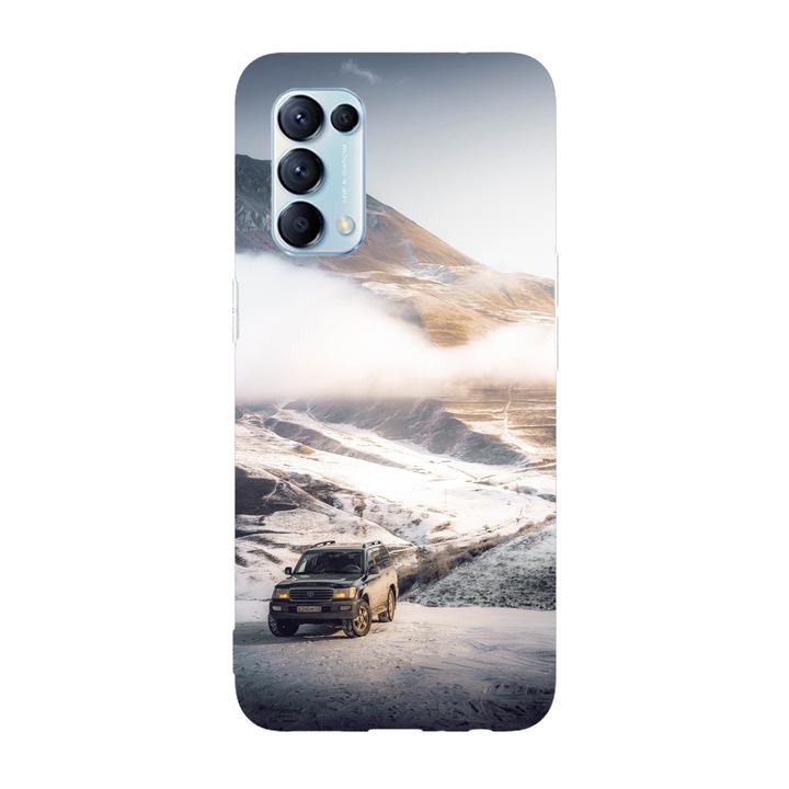 Капак, съвместим с Oppo Reno 7 5G модел On top of the mountain offroad, силикон, TPU, обратното