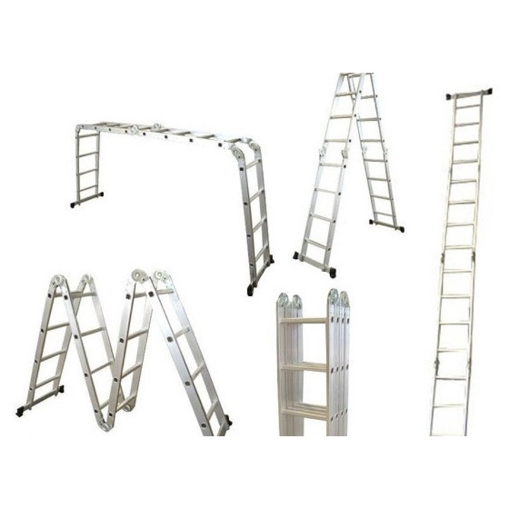 G21 Alumínium Létra - Többfunkciós - 4x4-4,6m (6390462)