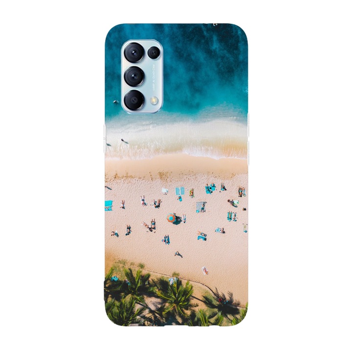 Калъф, съвместим с модел Oppo Reno 5 4G Tropical beach, Силикон, TPU, Обратно
