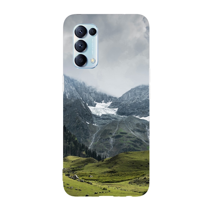 Кейс съвместим с Oppo Find X5 Pro модел Summer in the mountains, Silicon, TPU, Обратно