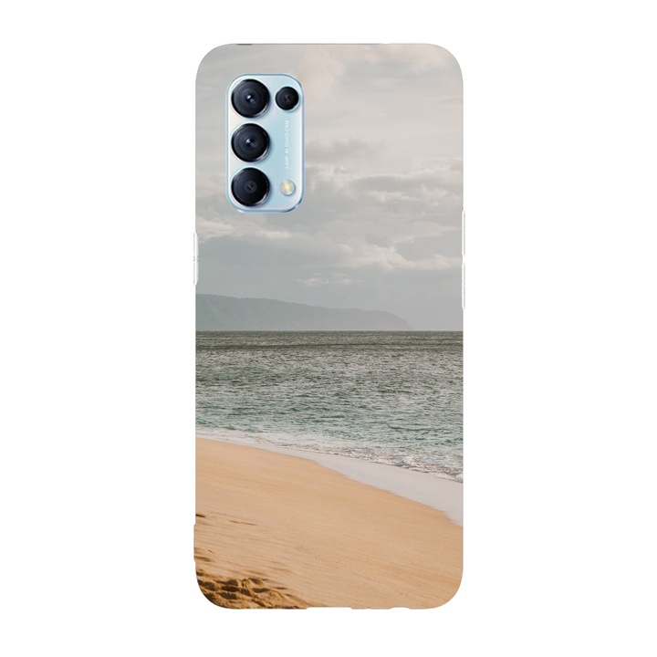 Капак, съвместим с Oppo Reno 4 Pro 5G модел Tropical sea shore, Silicone, TPU, Vice versa