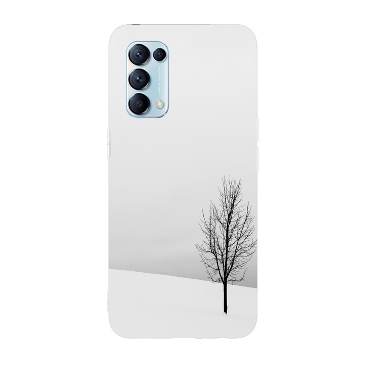 Капак, съвместим с Oppo Reno 5 4G модел Winter desert, силикон, TPU, обратно