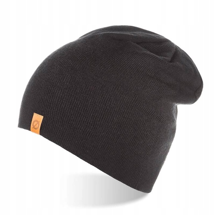 Caciula pentru barbati, Brodrene, Acril, 56-60 cm, Negru