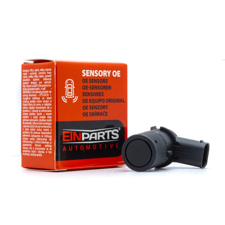 Senzor de parcare marsarier PDC EinParts Automotive, Compatibilitate multipla, Negru
