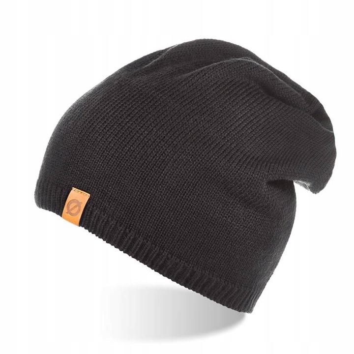 Caciula pentru barbati, Brodrene, Acril, 56-60 cm, Negru