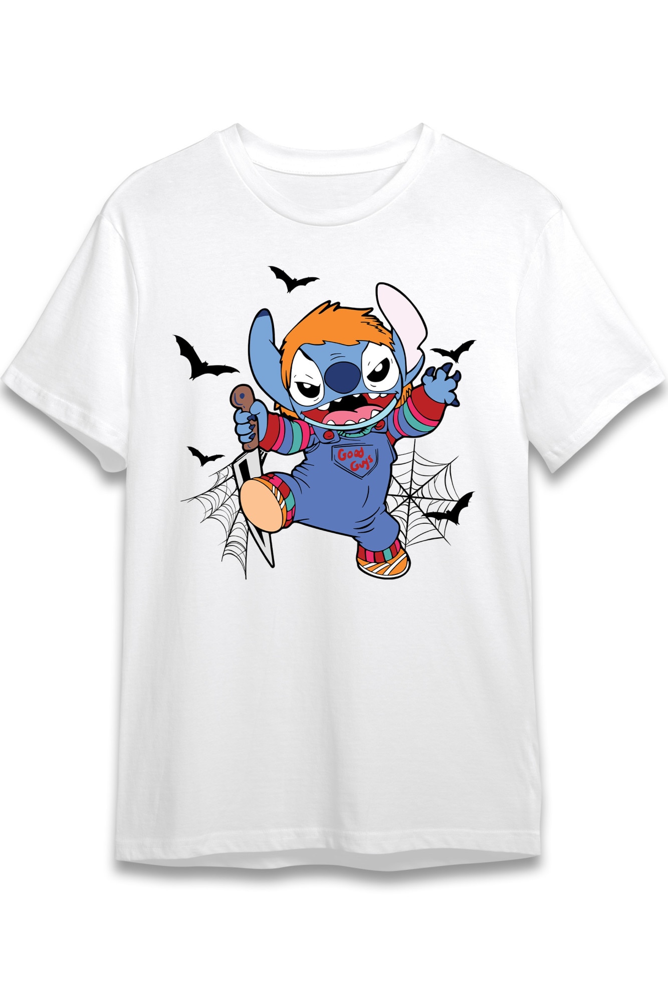 Chucky Stitch Halloween póló, Childs Play x Lilo and Stitch, Unisex ...