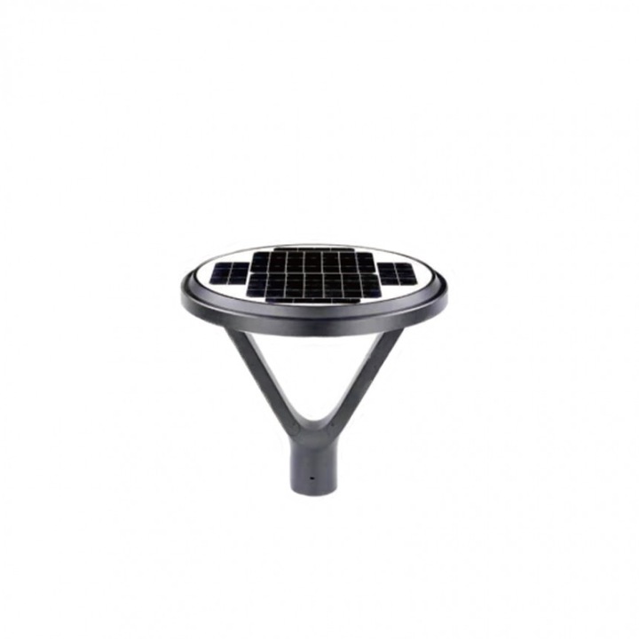 LED napelemes kerti lámpa Lightex DALI, 20W, 5000K, IP65, 480x420xφ60mm