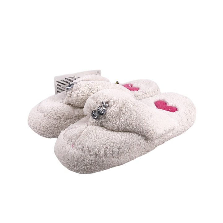 Детски домашни чехли Chippo 080522, 28-35, Хавлиени, Бял