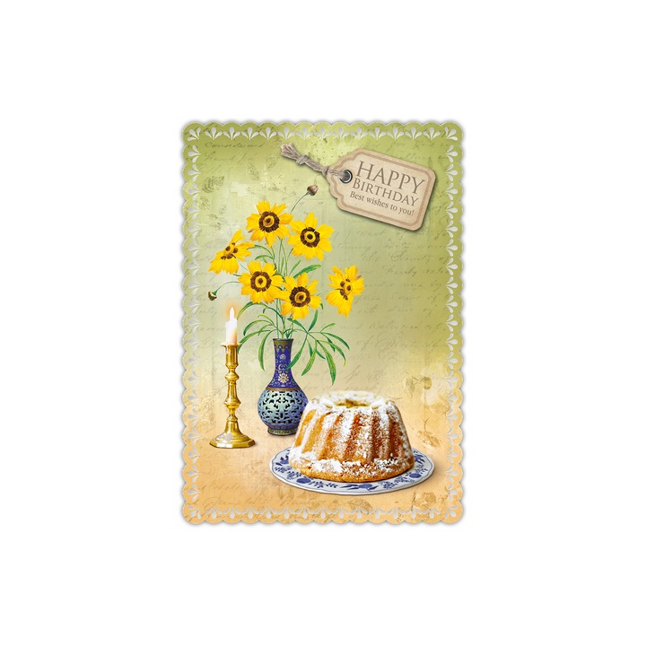 Felicitare, Aniversare, Multicolor