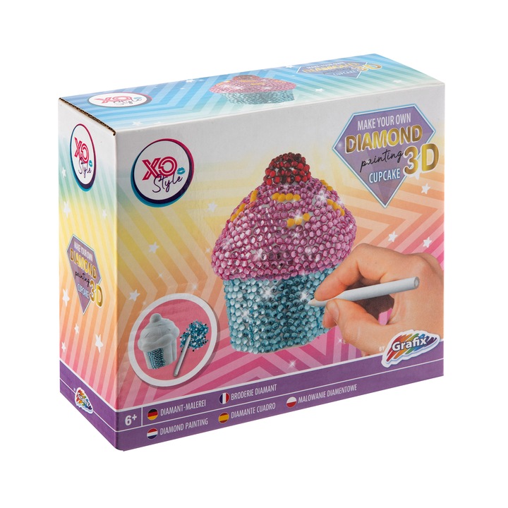 3D комплект Grafix за рисуване с мъниста - Къпкейк