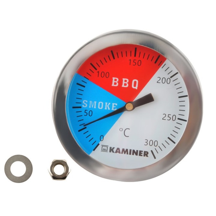 Termometru pentru gratar, OM Market, 0°C pana la +250°C, Analogic, Multicolor