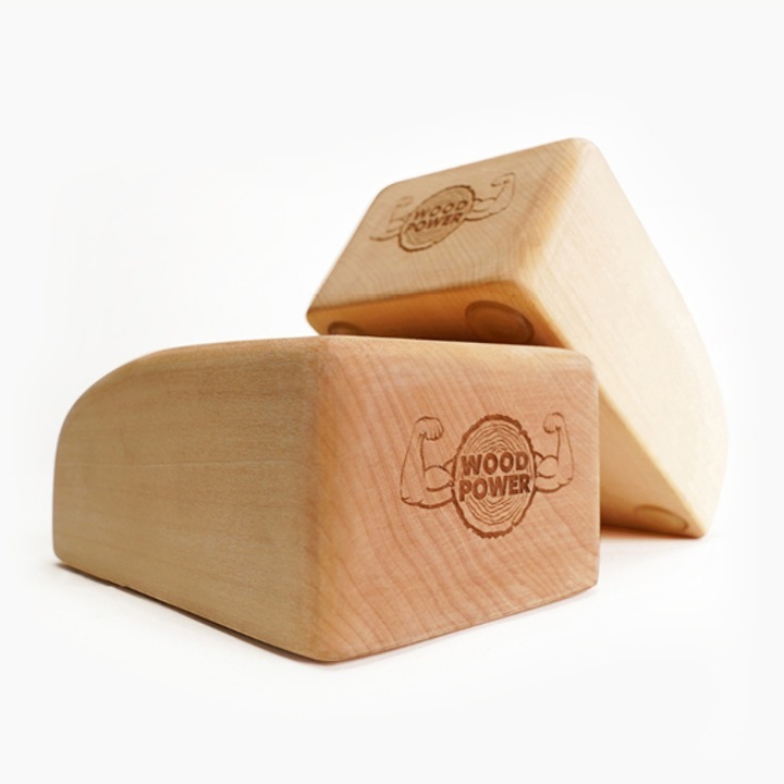 WoodPower Balance Blocks Comfort blokk készlet, gimnasztikai egyensúlyozáshoz és kézenálláshoz, fa