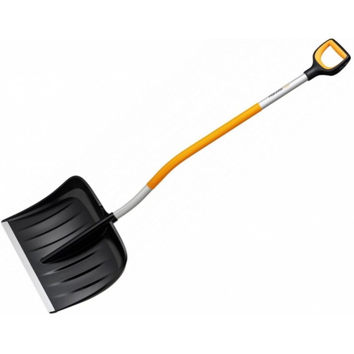 Lopata pentru zapada Fiskars X-series, Otel/Aluminiu, Negru/Portocaliu