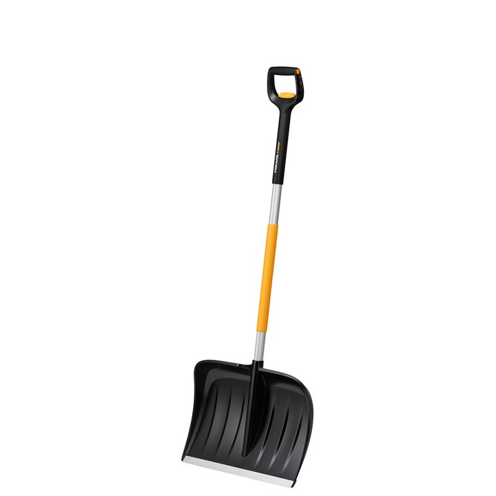 Lopata telescopica pentru zapada Fiskars X-series, Otel/Aluminiu, Negru/Galben